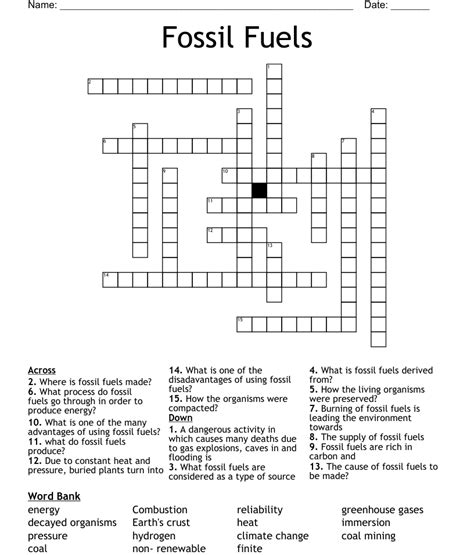 Fossil fuel type Crossword Clue Answers. Find the latest crossword clues from New York Times Crosswords, LA Times Crosswords and many more. Crossword Solver Crossword Finders ... BIGOIL Fossil fuel lobby, informally (6) New York Times Mini: Jan 10, 2024 : 4% PEAT Fossil fuel (4) Mirror Classic: Dec 7, 2023 : …